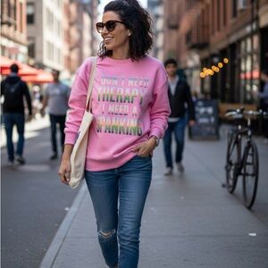 Vibrant Pink Statement Women's Sweater